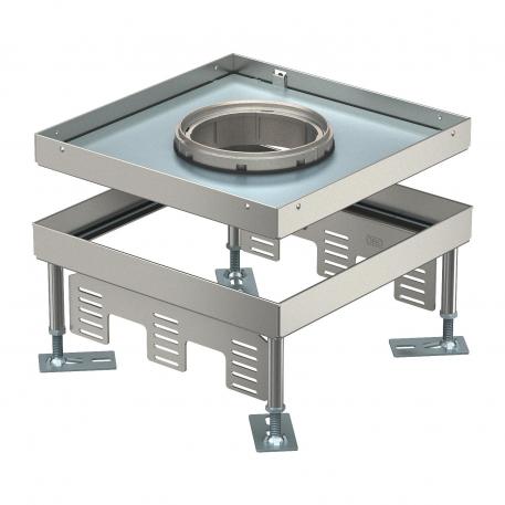 Height-adjustable heavy-duty cassette for tube body RKFNSL, nominal size 9, stainless steel 105 | 150 | 16 | 105 | 9 | IP55