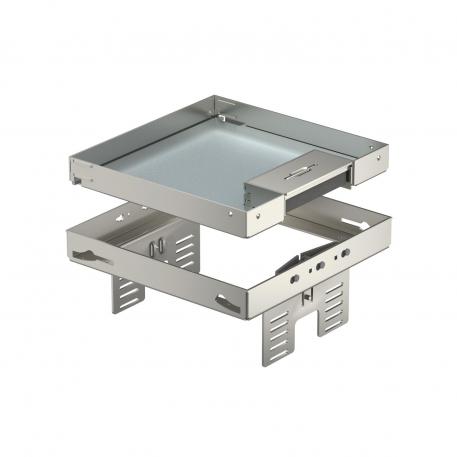 Height-adjustable cassette with cord outlet, RKSNUZD3, stainless steel 110 | 95 | 25 | 4